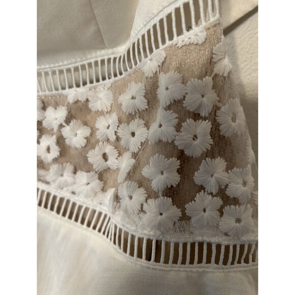 Selfie Leslie Aramis Strapless Lace And Ruffle Mini Dress White Size Small - Picture 4 of 10